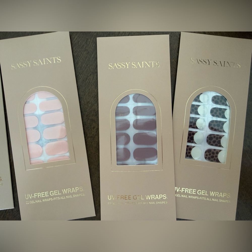 Sassy Saints Gel Nail Wraps - Assorted Pink & Neutral Shades - Picture 3 of 4